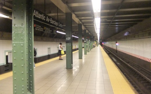 The platform at Atlantic Avenue – Barclays Center station
